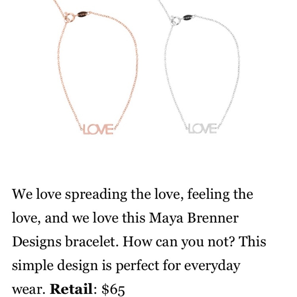 Maya Brenner LOVE Bracelet - Picture 3 of 7